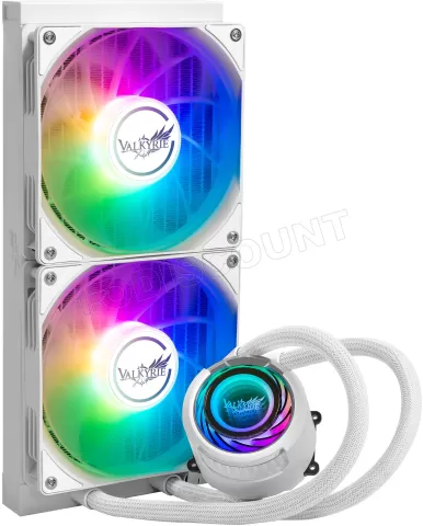 Photo de Kit Watercooling AIO Valkyrie Jarn RGB - 280mm (Blanc)