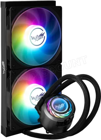 Photo de Kit Watercooling AIO Valkyrie Jarn RGB - 280mm (Noir)