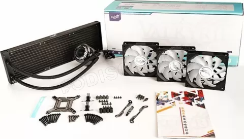 Photo de Kit Watercooling AIO Valkyrie Jarn RGB - 360mm (Noir)