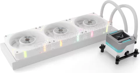 Photo de Kit Watercooling AIO Valkyrie Syn RGB - 360mm (Blanc)