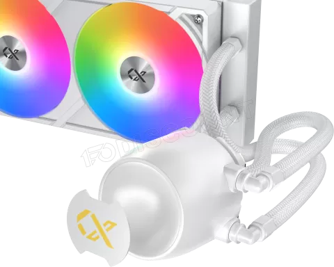 Photo de Kit Watercooling AIO Xigmatek Connect Pro RGB - 360mm (Blanc)