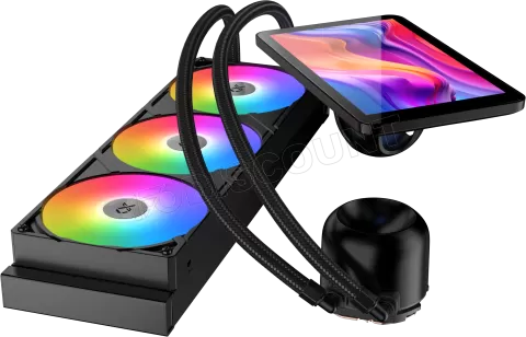 Photo de Kit Watercooling AIO Xigmatek Connect Pro RGB - 360mm (Noir)