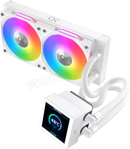 Photo de Kit Watercooling AIO Xigmatek Connect RGB - 240mm (Blanc)