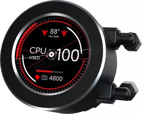 Photo de Kit Watercooling AIO Xigmatek Frozr-O II RGB - 360mm (Noir)
