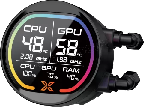 Photo de Kit Watercooling AIO Xigmatek Liquid Killer Pro Digital RGB - 240mm (Noir)