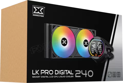 Photo de Kit Watercooling AIO Xigmatek Liquid Killer Pro Digital RGB - 240mm (Noir)