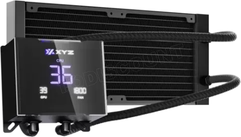 Photo de Kit Watercooling AIO XYZ Hydrotemp RGB - 240mm (Noir)