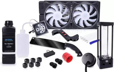 Photo de Kit Watercooling Alphacool Core Hurrican XT45 - 240mm (Noir)