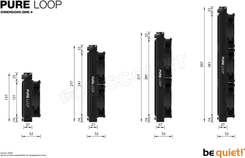 Photo de Kit Watercooling be quiet! Pure Loop 280mm (Noir)