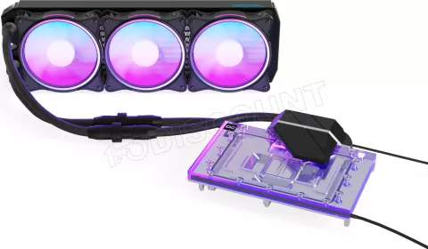 Photo de Kit Watercooling GPU AIO Alphacool Eiswolf 2 RTX 4080 Reference RGB - 360mm (Noir)