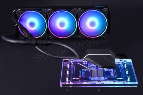 Photo de Kit Watercooling GPU AIO Alphacool Eiswolf 2 RTX 4090 Reference RGB - 360mm (Noir)