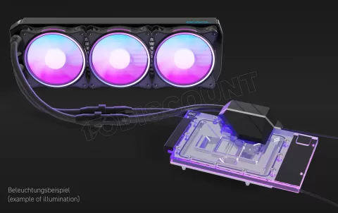 Photo de Kit Watercooling GPU AIO Alphacool Eiswolf 2 RTX 4090 Strix/Tuf RGB - 360mm (Noir)