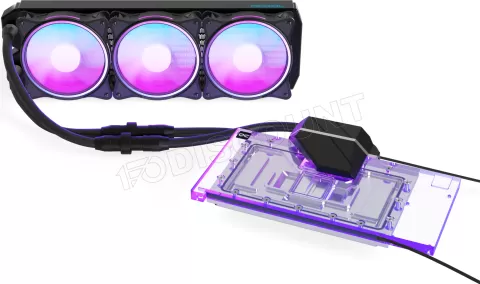 Photo de Kit Watercooling GPU AIO Alphacool Eiswolf 2 RTX 4090 Suprim RGB - 360mm (Noir)