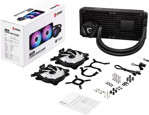 Photo de Kit Watercooling MSI Mag CoreLiquid R V2 RGB - 240mm (Noir)