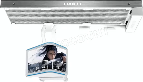 Photo de Kit Watercooling Pompe + Radiateur Lian Li HydroShift II OLED - 360mm (Blanc) (Sans ventilateur)