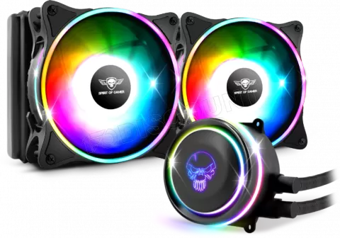 Photo de Kit Watercooling Spirit of Gamer LiquidForce RGB - 240mm (Noir)