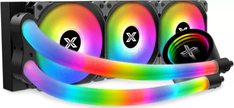 Photo de Kit Watercooling Xigmatek Neon Aqua RGB - 360mm (Noir)