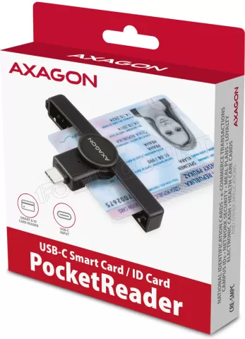 Photo de Lecteur de Cartes à puce Axagon CRE-SMPC