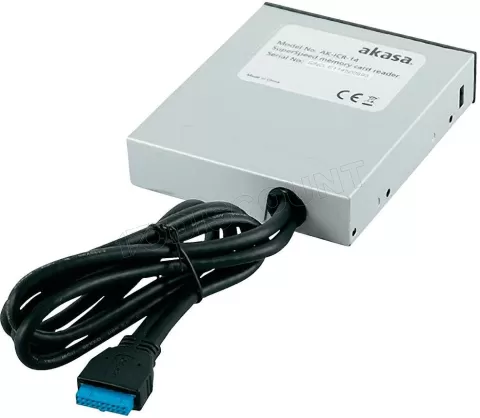 Photo de Lecteur de Cartes Akasa AK-ICR-14 + 1 port USB (Noir)