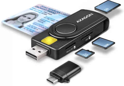 Photo de Lecteur de Cartes externe Axagon CRE-SMP2A