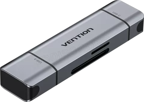 Photo de Lecteur de Cartes externe Vention USB 3.0 Type A/C (Gris)