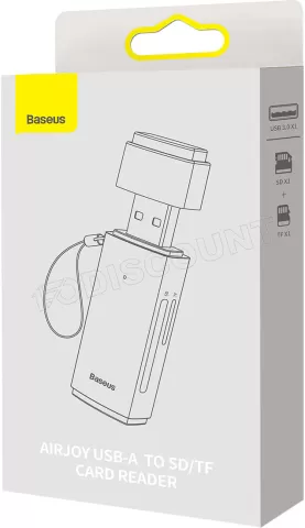 Photo de Lecteur de Cartes USB 3.0 Baseus AirJoy (Gris)