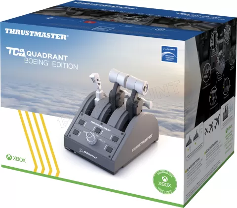 Photo de Levier de poussée Thrustmaster Civil Aviation (TCA) Quadrant Boeing Edition (Gris