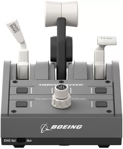 Photo de Levier de poussée Thrustmaster Civil Aviation (TCA) Quadrant Boeing Edition (Gris