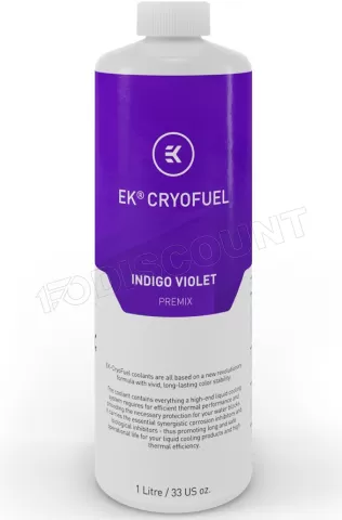 Photo de Liquide pour Watercooling Ekwb EK-CryoFuel Premix 1L (Violet)