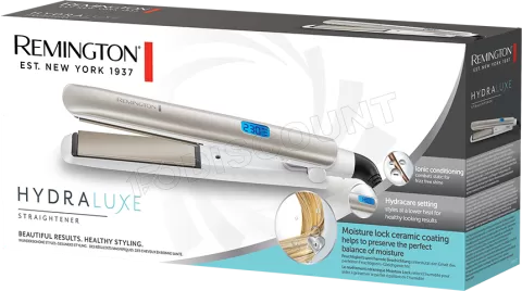Photo de Lisseur à cheveux Remington Hydraluxe (Blanc/Or)