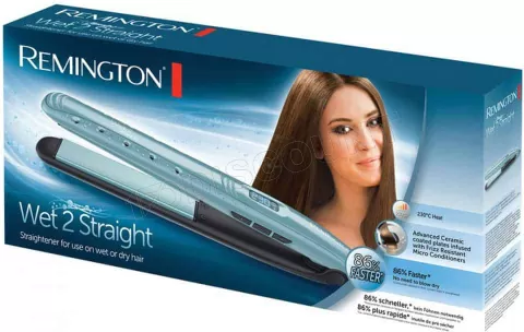 Photo de Lisseur à cheveux Remington Wet2Straight S7300 (Bleu)