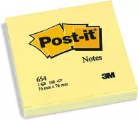 Photo de Lot de 100 Marque-pages 3M Post-it Sticky 76x76mm (Jaune)