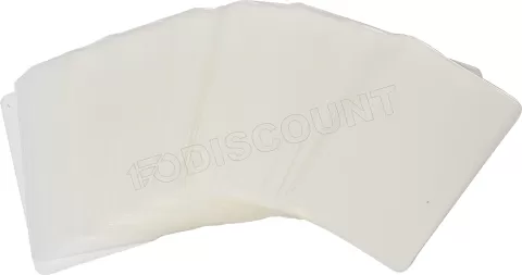 Photo de Lot de 100 Pochettes à plastifier Fellowes 54x86mm (Transparent Brillant)