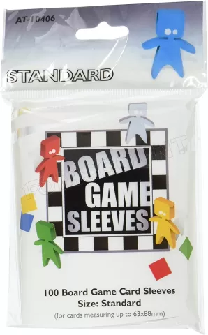 Photo de Lot de 100 Sleeves Board Game 63x88mm (Transparent)