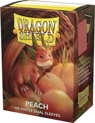 Photo de Lot de 100 Sleeves Dragon Shield Dual Matte (Peach)