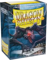 Photo de Lot de 100 Sleeves Dragon Shield Matte (Black)