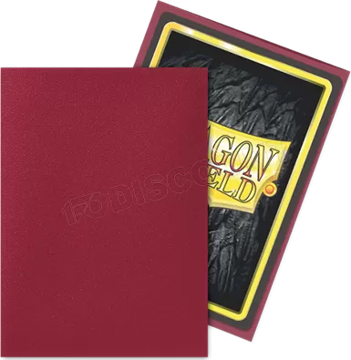 Photo de Lot de 100 Sleeves Dragon Shield Matte (Blood Red)