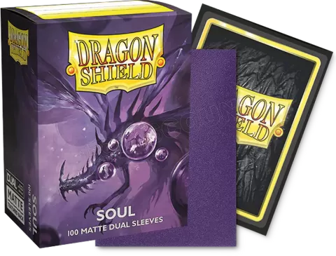 Photo de Lot de 100 Sleeves Dragon Shield Matte (Soul)