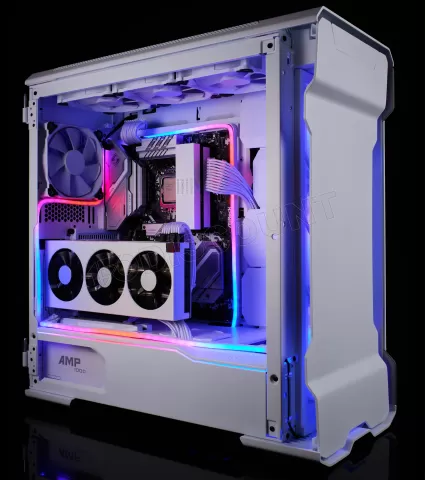 Photo de Lot de 2 Bandeaux LED Phanteks Neon Digital RGB 40cm (Blanc)