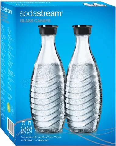 Photo de Lot de 2 Carafe en verre SodaStream 0,6L (Transparent)