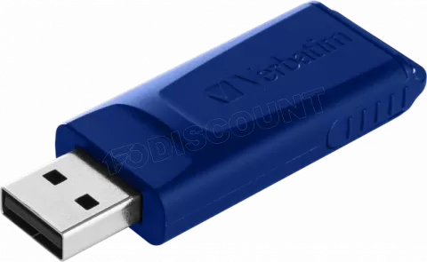 Photo de Lot de 2 Clés USB 2.0 Verbatim Slider - 32Go (Bleu/Rouge)