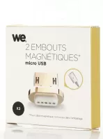 Photo de Lot de 2 connecteurs magnétiques We Micro-USB (Or)