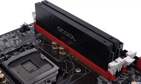 Photo de Lot de 2 Dissipateurs thermiques pour Mémoire Ram Alphacool D-RAM module (Noir)