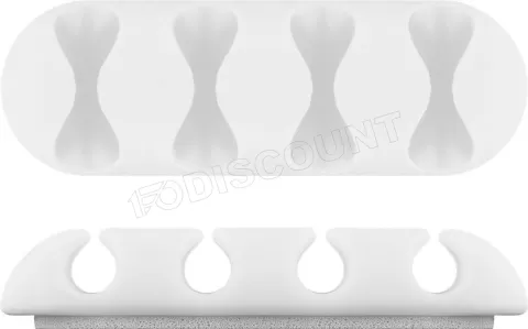 Photo de Lot de 2 Guides pour 4x câbles Goobay (Blanc)