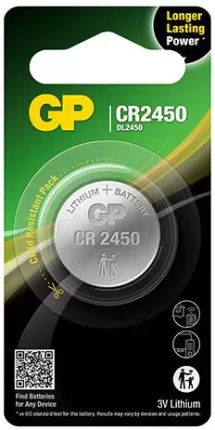 Photo de Lot de 2 piles plates Gp Batteries CR2450