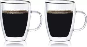 Photo de Lot de 2 tasses à café double paroi Faubourg Rome 27cl (Transparent)