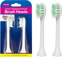 Photo de Lot de 2 têtes Brosse à dents ProMedix PR-745 pour appareil PR-740 (Blanc)