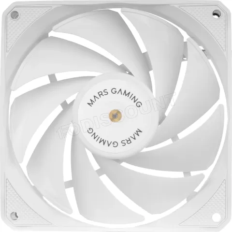 Photo de Lot de 2 Ventilateurs boitier Mars Gaming MF-NCLX2 - 12cm (Blanc)