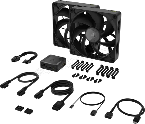 Photo de Lot de 2 Ventilateurs de boitier Corsair iCue Link RX Max - 14cm (Noir)