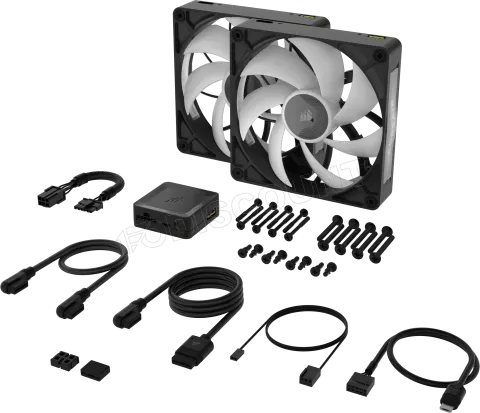 Photo de Lot de 2 Ventilateurs de boitier Corsair iCue Link RX Max RGB - 14cm (Noir)